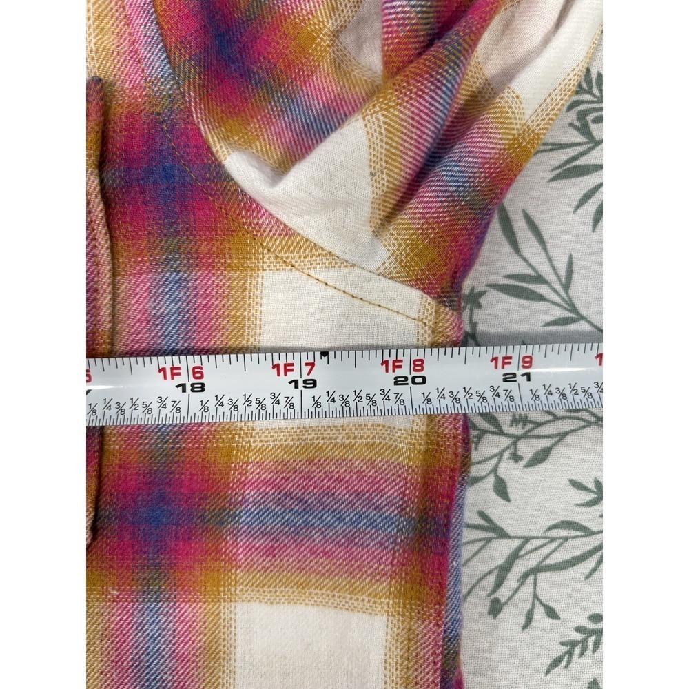 Aeropostale Boyfriend Fit Plaid Shirt Medium Button Front NWT Cotton Blend - Picture 9 of 10